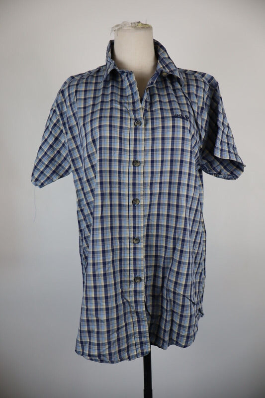 JACK WOLFSKIN CAMICIA DONNA TG. XL WOMAN SHIRT CASUAL VINTAGE COTONE