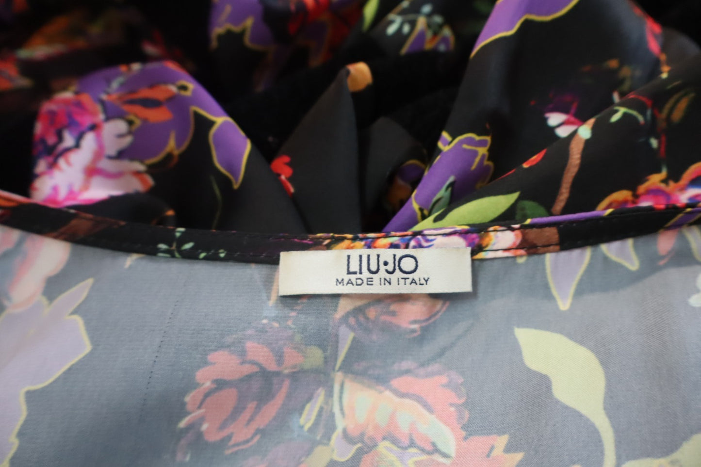 LIU JO VESTITO LUGO DONNA TG 48 WOMAN CASUAL VINTAGE DRESS ABITO MANICA LUNGA