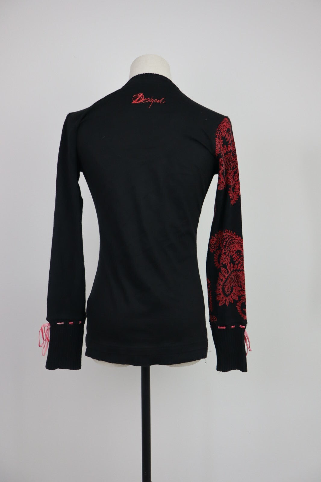 DESIGUAL MAGLIA DONNA TG. S WOMAN T-SHIRT CASUAL VINTAGE COTONE