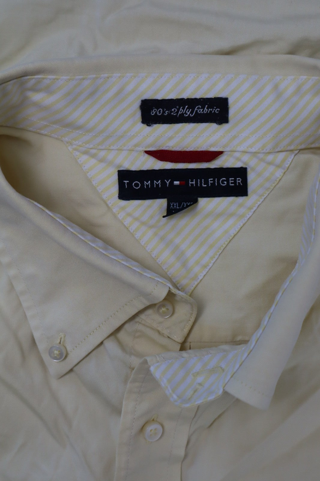 TOMMY HILFIGER CAMICIA UOMO COTONE TG XXL MAN CASUAL VINTAGE COTTON SHIRT