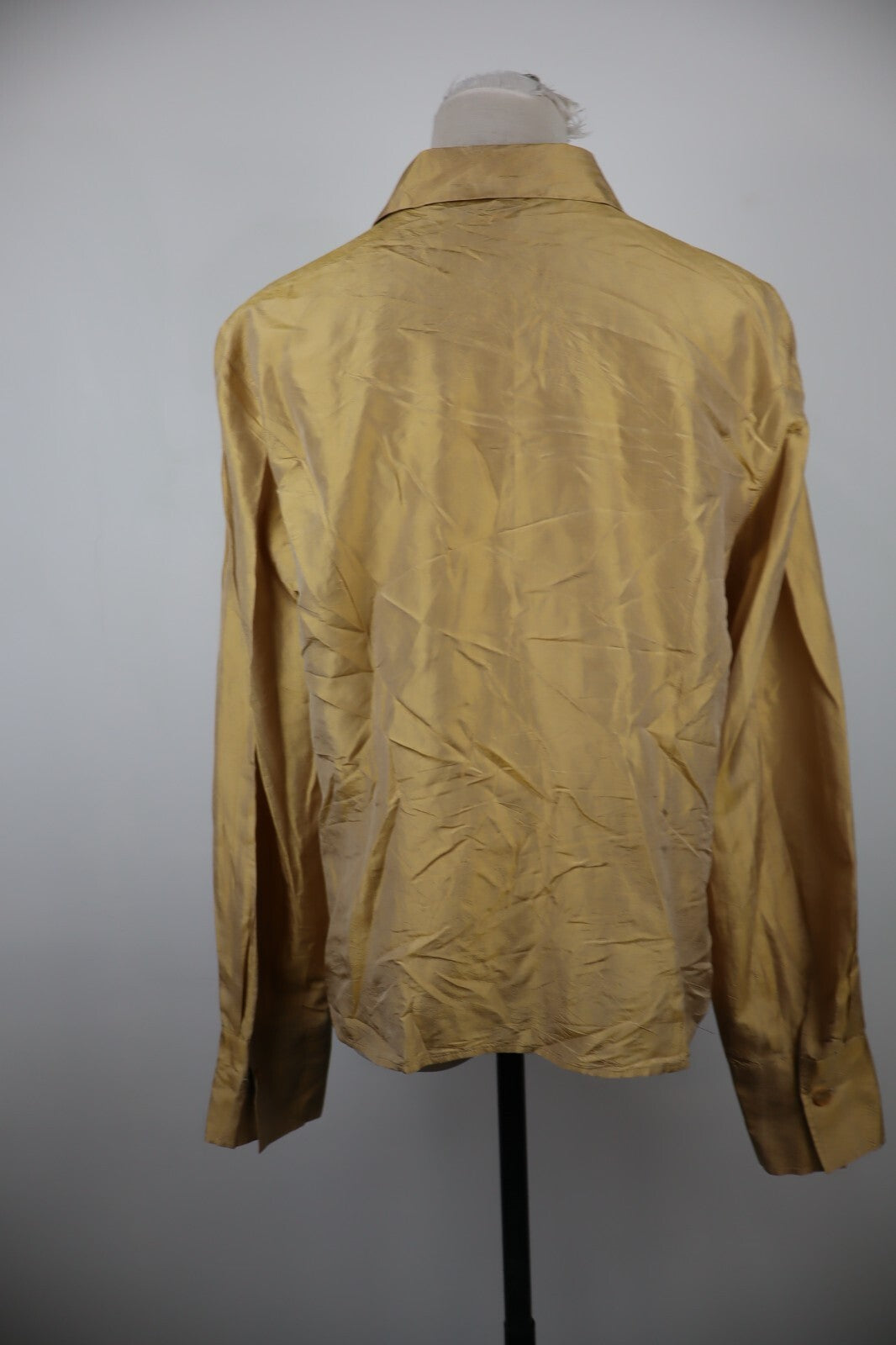 MARINA RINALDI BASIC CAMICIA DONNA TG. 21 WOMAN SHIRT CASUAL VINTAGE GOLD ORO