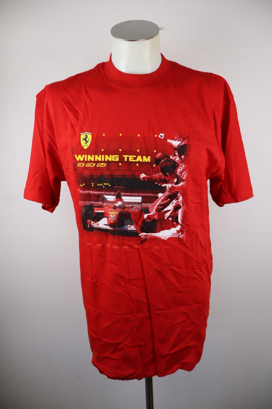 FERRARI MAGLIA UOMO Tg S MAN T-SHIRT SPORT CASUAL VINTAGE MANICA CORTA TAG