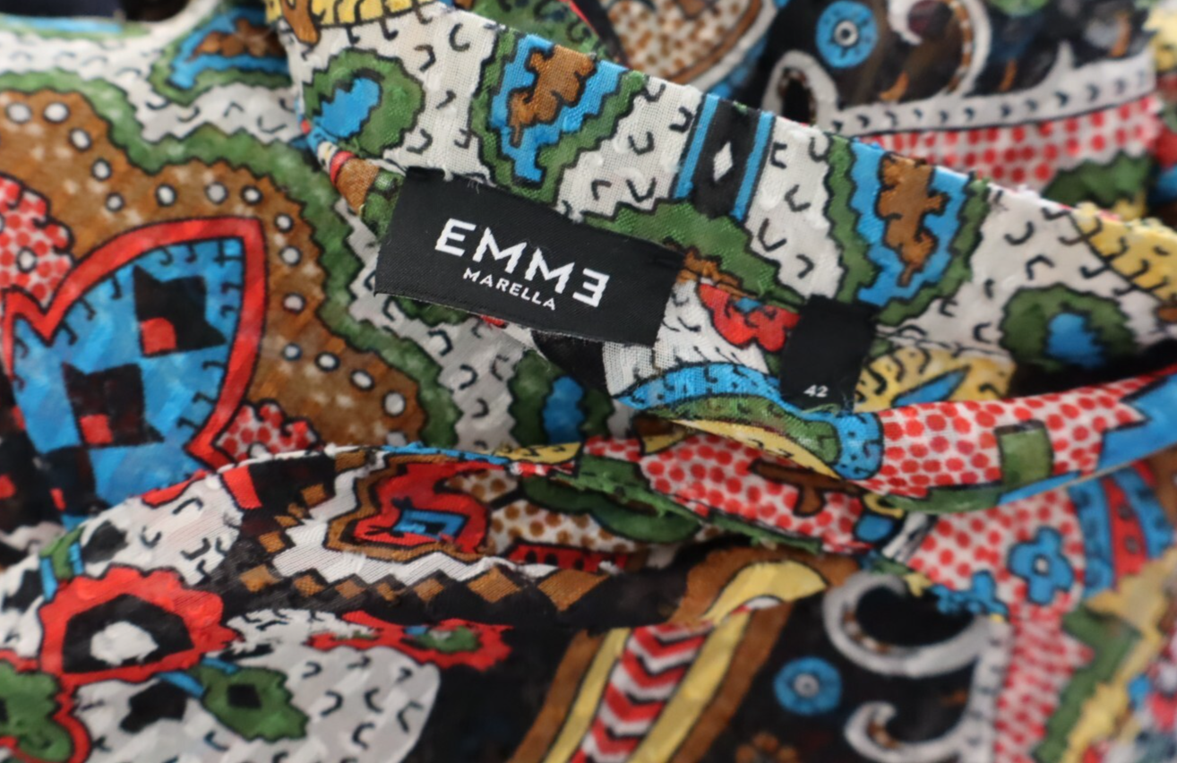 EMME MARELLA CAMICIA  DONNA TG. 42 WOMAN SHIRT CASUAL VINTAGE