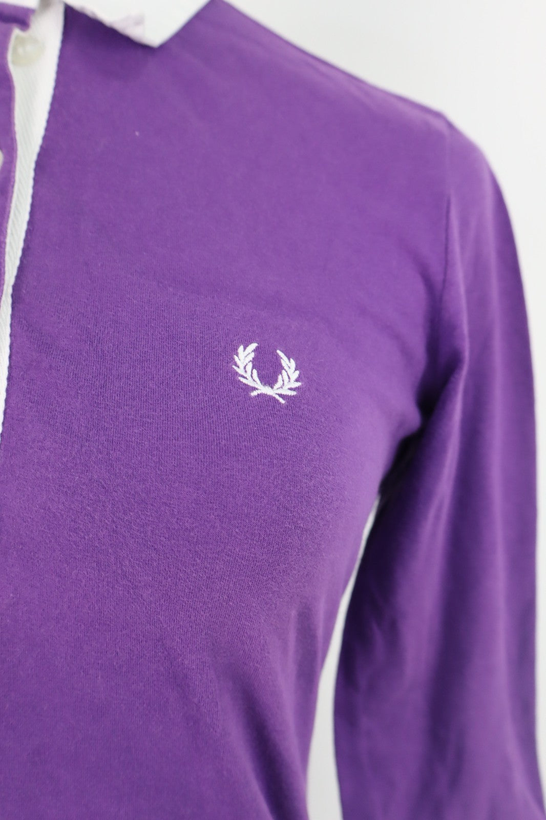 FRED PERRY POLO MAGLIA DONNA COTONE TG. M WOMAN COTTON SHIRT CASUAL VINTAGE