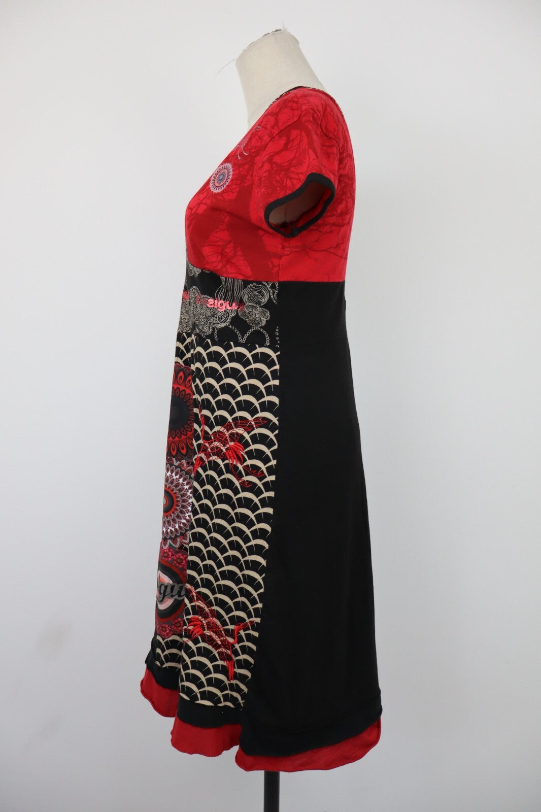 DESIGUAL VESTITO ABITO DONNA TG. M  WOMAN CASUAL VINTAGE DRESS