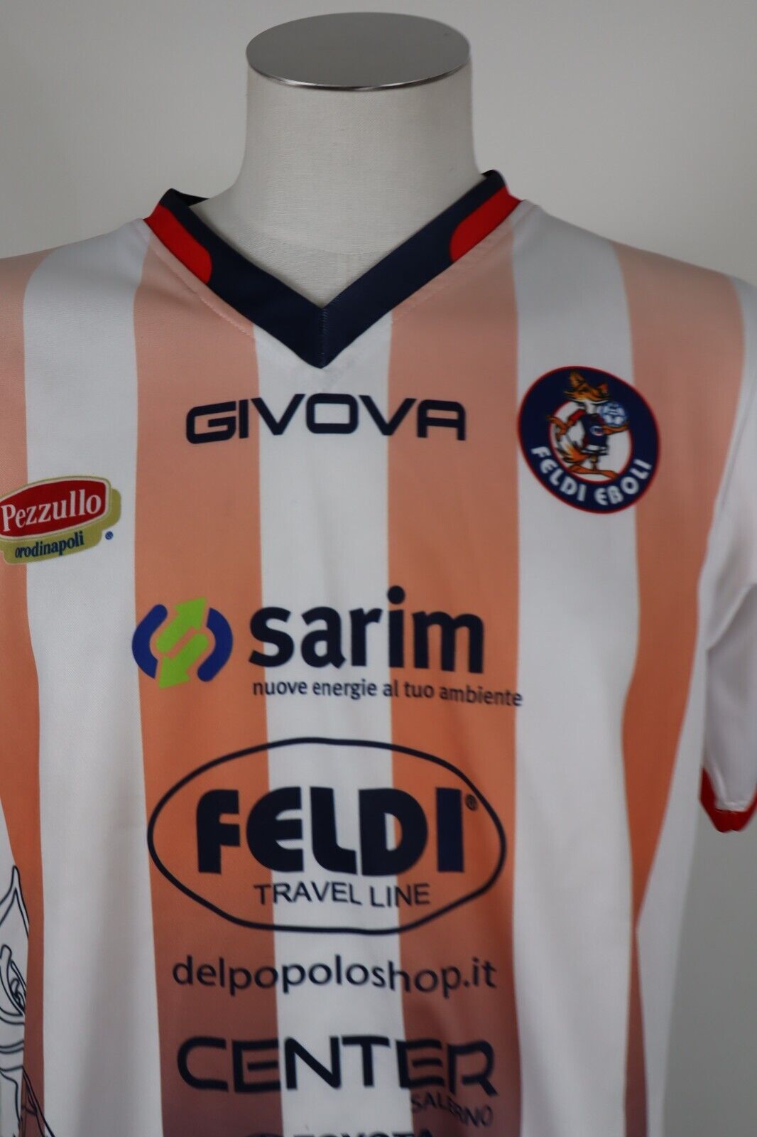 GIVOVA FELDI EBOLI ROBERTO N 10 MAGLIA CALCIO UOMO Tg 48 SOCCER JERSEY VINTAGE