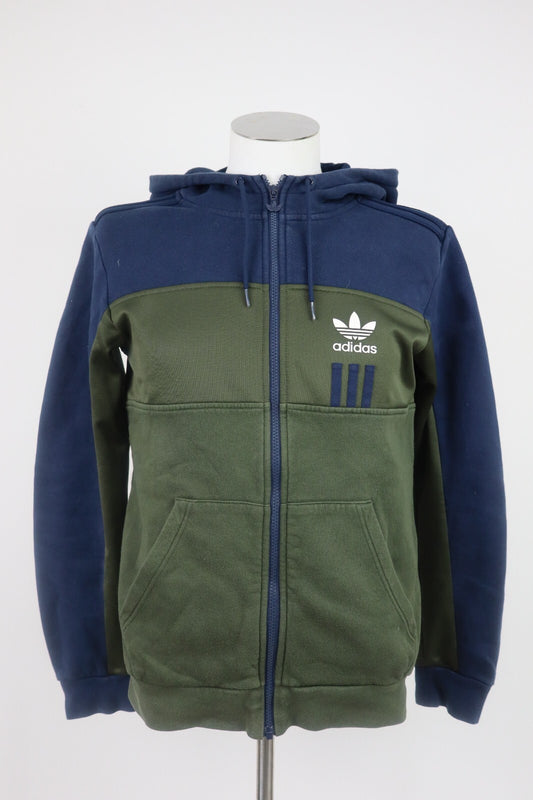 ADIDAS FELPA ZIP E CAPPUCCIO UOMO S MAN SPORT  SWEATSHIRT CASUAL VINTAGE