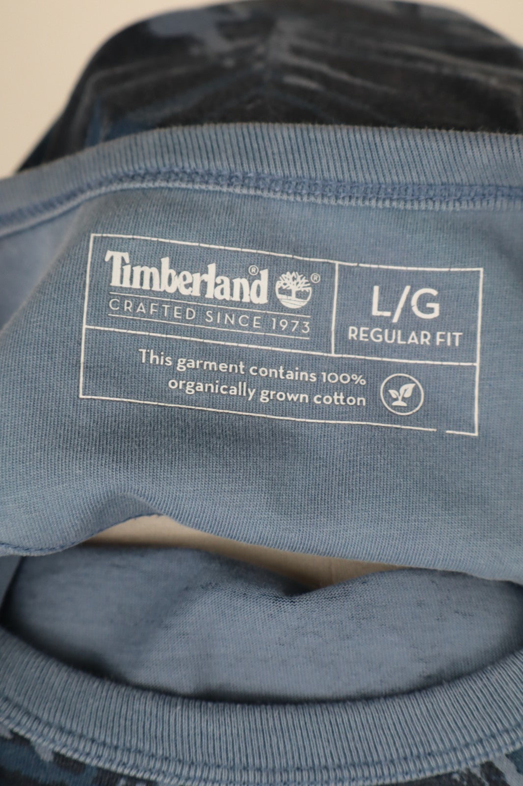 TIMBERLAND T-SHIRT UOMO TG . L  MAN CASUAL VINTAGE  100% COTONE ORGANICO