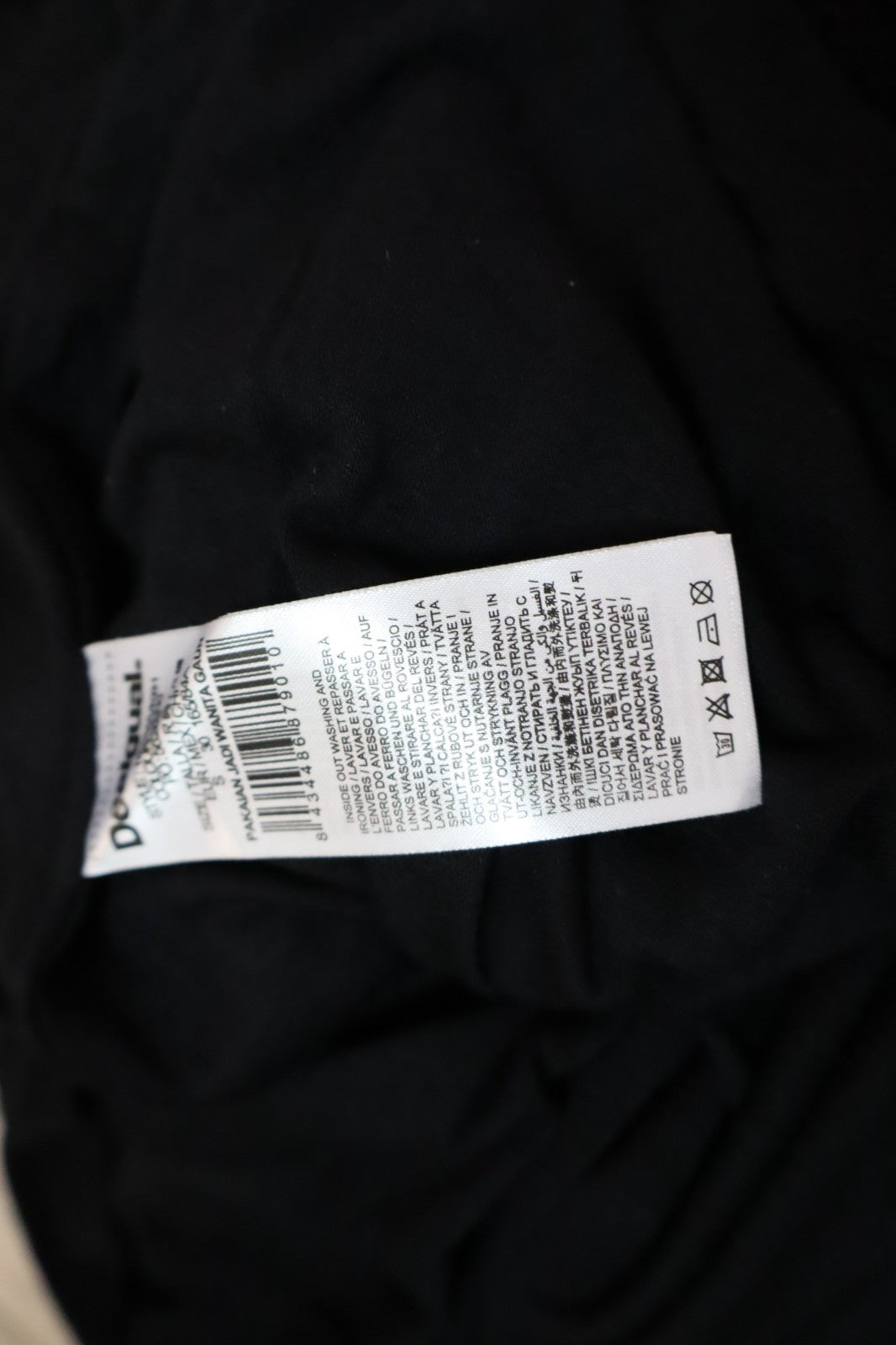 DESIGUAL VESTITO ABITO SMANICATO DONNA TG. S WOMAN CASUAL VINTAGE DRESS NERO