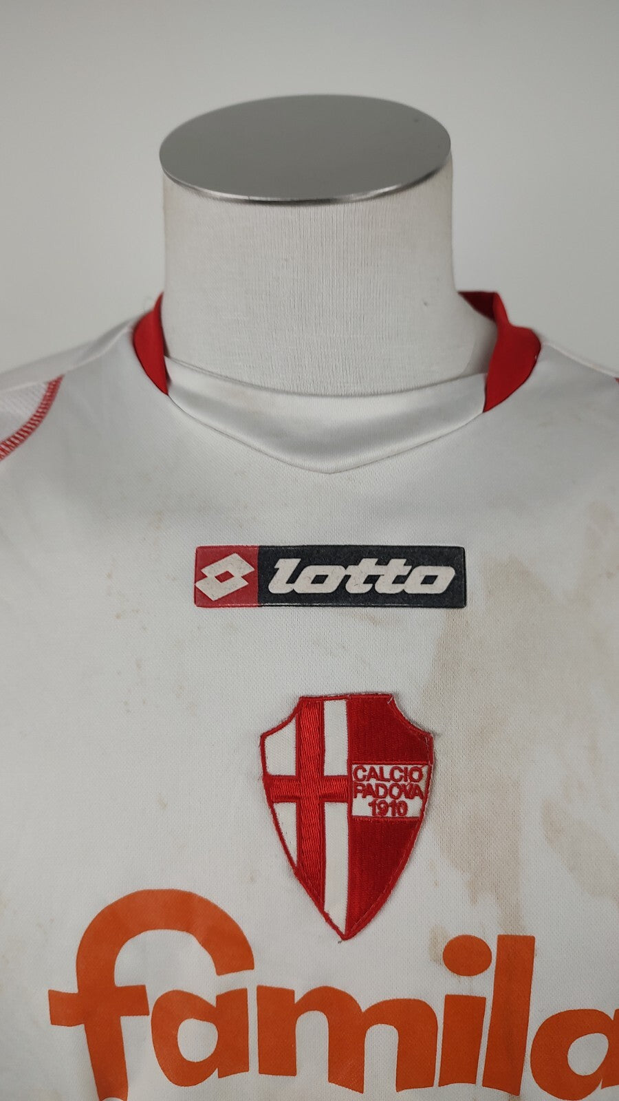 LOTTO PADOVA MAGLIA CALCIO UOMO Tg L TRIKOT JERSEY SOCCER VINTAGE SPORT 08/09
