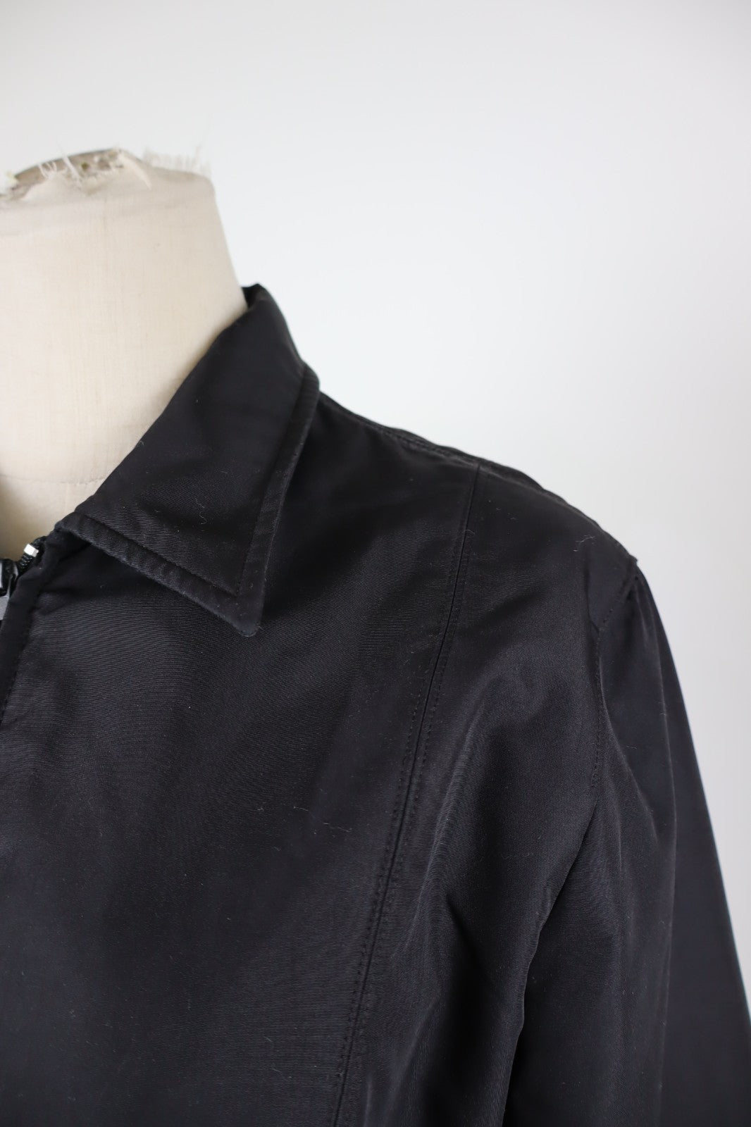 TRUSSARDI JEANS GIUBBINO LEGGERO DONNA Tg L WOMAN CASUAL VINTAGE JACKET ZIP LOGO