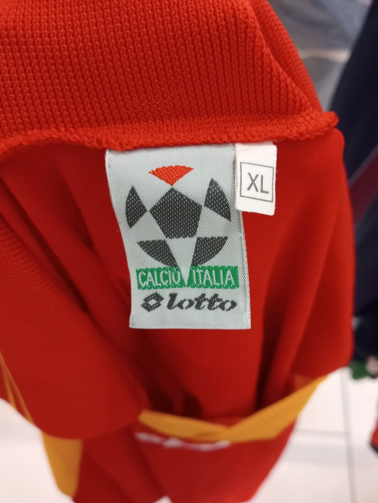 LOTTO N 7 MAGLIA CALCIO ITALIA UOMO Tg XL SOCCER TRIKOT MAN JERSEY