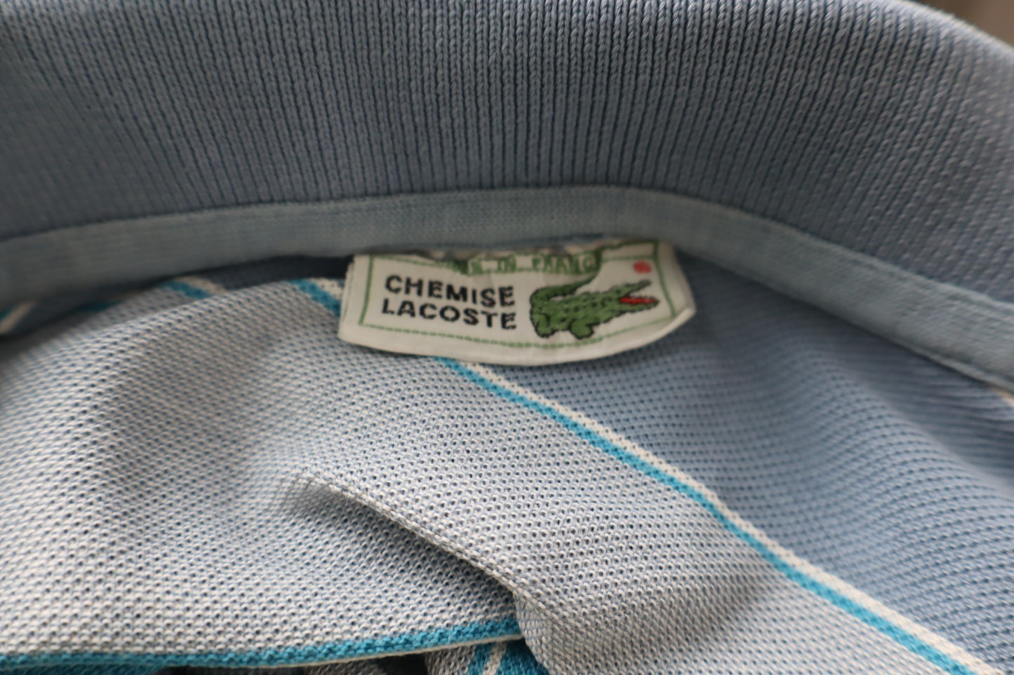 LACOSTE MAGLIA UOMO COTONE TG. 6 MAN COTTON POLO SHIRT CASUAL VINTAGE LOGO