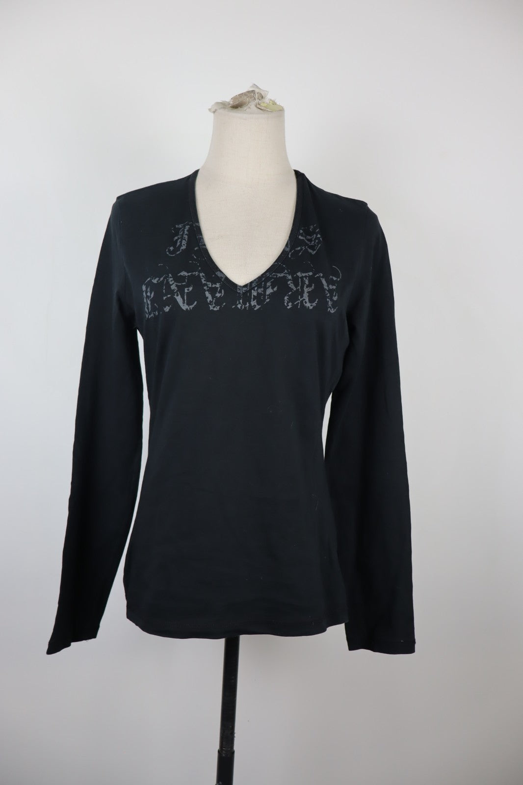 AJ ARMANI JEANS MAGLIA MANICA LUNGADONNA TG. 44 WOMAN CASUAL VINTAGE TOP T-SHIRT