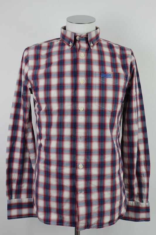SUPERDRY CAMICIA COTONE SHIRT UOMO Tg M MAN VINTAGE CASUAL COTTON