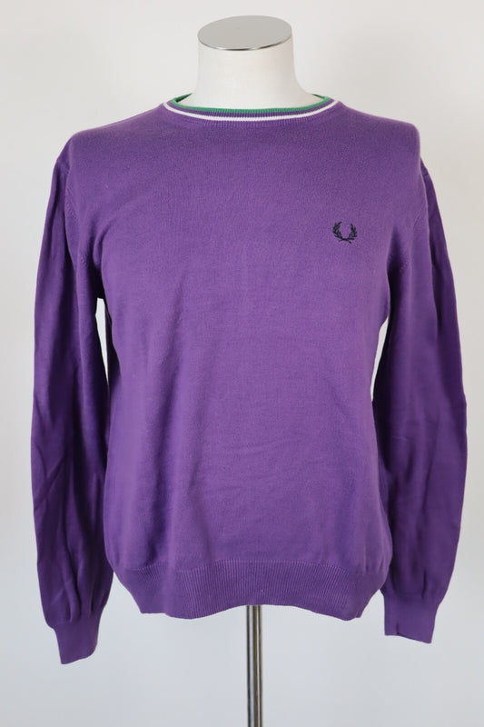 FRED PERRY MAGLIONE RAGAZZO COTONE VINTAGE UOMO TG 14 ANNI MAN SWEATER CASUAL