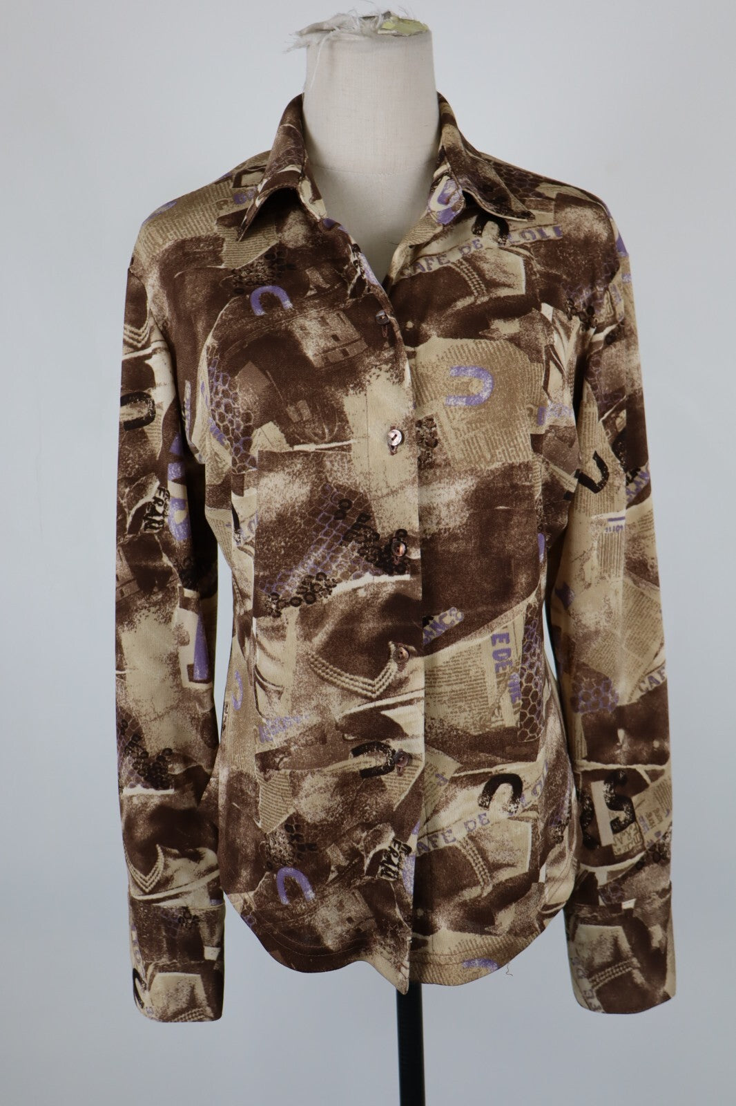 EMANUELE UNGARO WEEKEND CAMICIA DONNA TG. 46 WOMAN SHIRT CASUAL VINTAGE