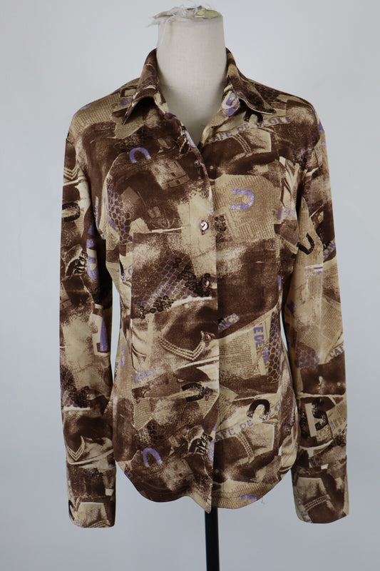 EMANUELE UNGARO WEEKEND CAMICIA DONNA TG. 46 WOMAN SHIRT CASUAL VINTAGE