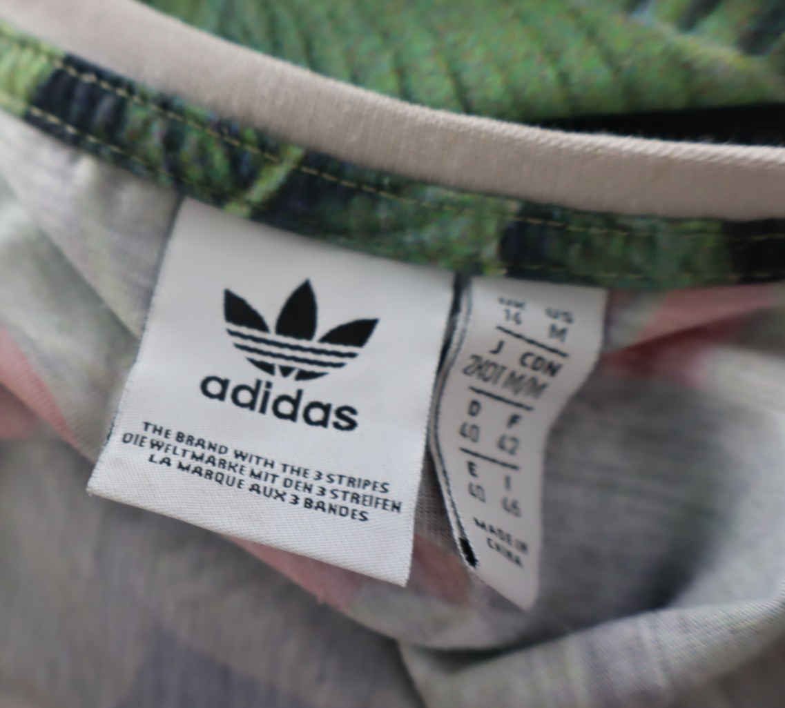 ADIDAS 3 STRIPES MAGLIA UOMO Tg I 46 T-SHIRT MAN CASUAL VINTAGE FLOREALI POIS