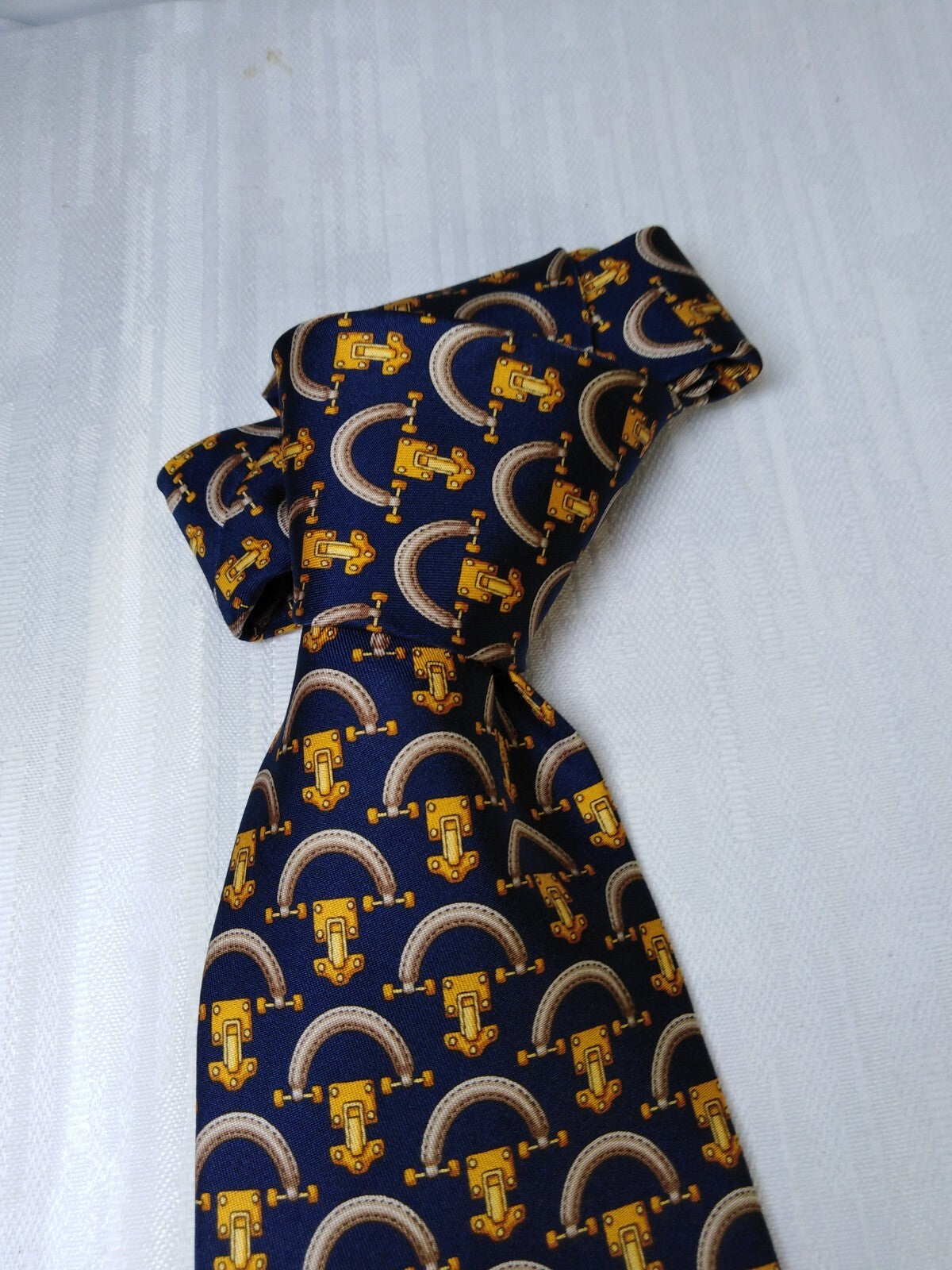 TRUSSARDI 100% SILK TIE SETA CRAVATTA NECKTIE MADE IN ITALY CLASSIC CON TAG