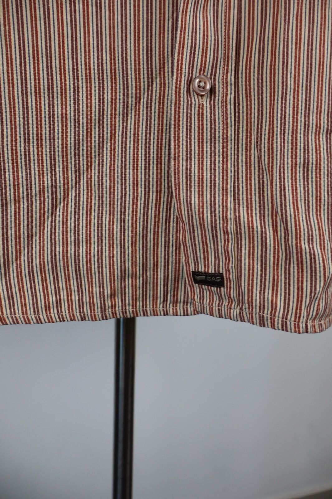 GAS CAMICIA UOMO TG. XL MAN CASUAL VINTAGE SHIRT COTONE COTTON