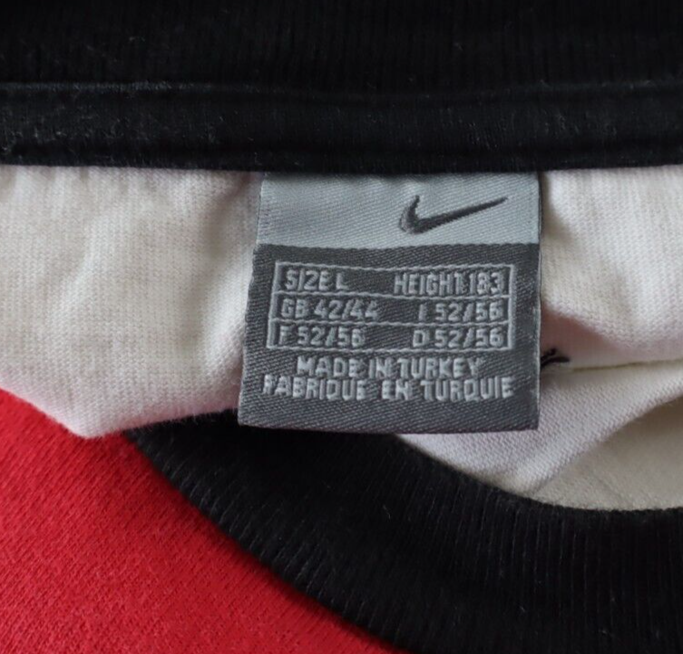 NIKE MAGLIA SMANICATA UOMO COTONE TG. L MAN SHIRT CASUAL VINTAGE GERMANIA