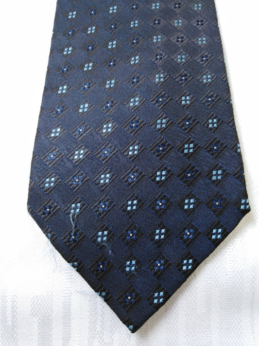 ANDREA CONTE 100% SETA SILK TIE CRAVATTA NECKTIE ITALY VINTAGE SELF TIPPED