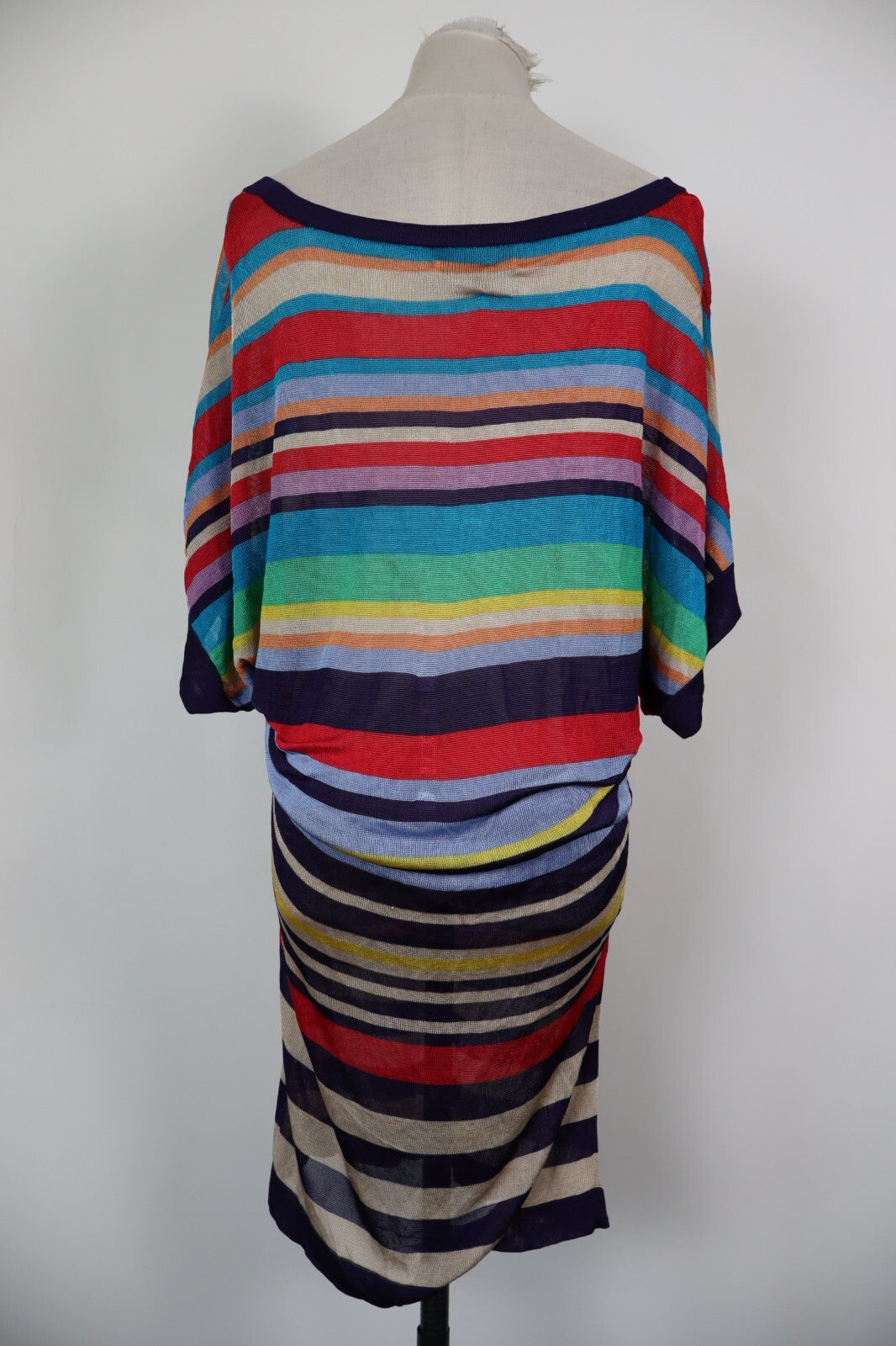 DESIGUAL VESTITO ABITO DONNA TG. XL WOMAN CASUAL VINTAGE DRESS VARIOPINTO