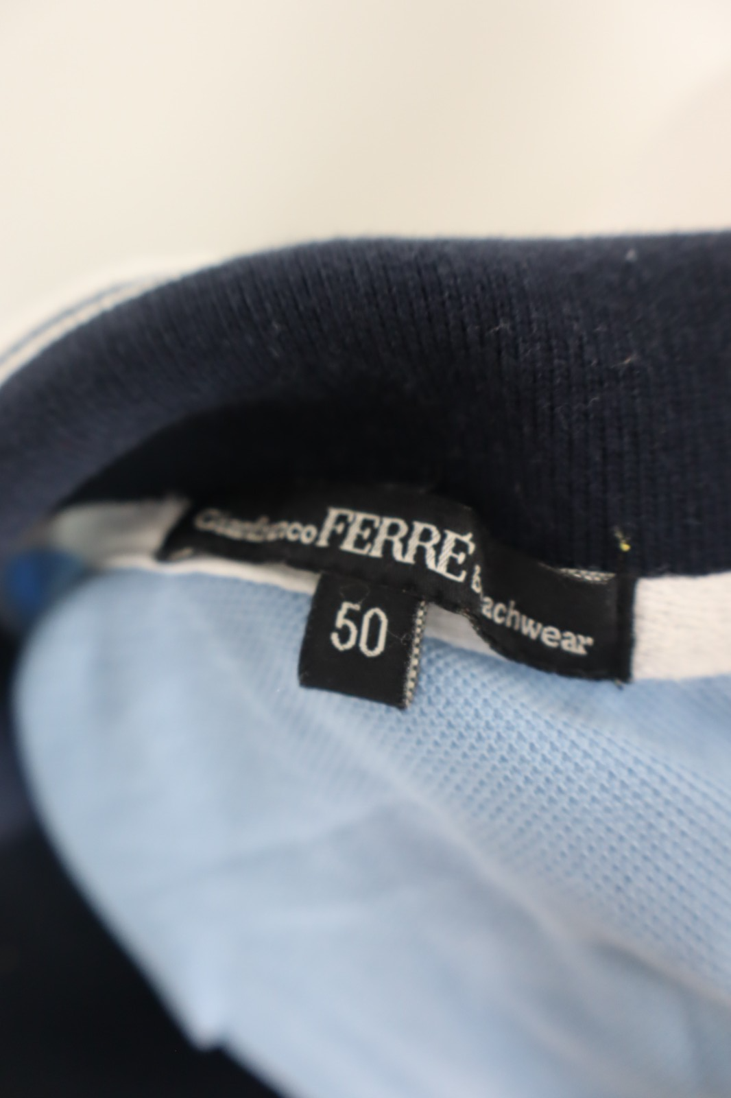 GIANFRANCO FERRE' JEANS MAGLIA POLO UOMO TG. 50 MAN T-SHIRT CASUAL VINTAGE LOGO