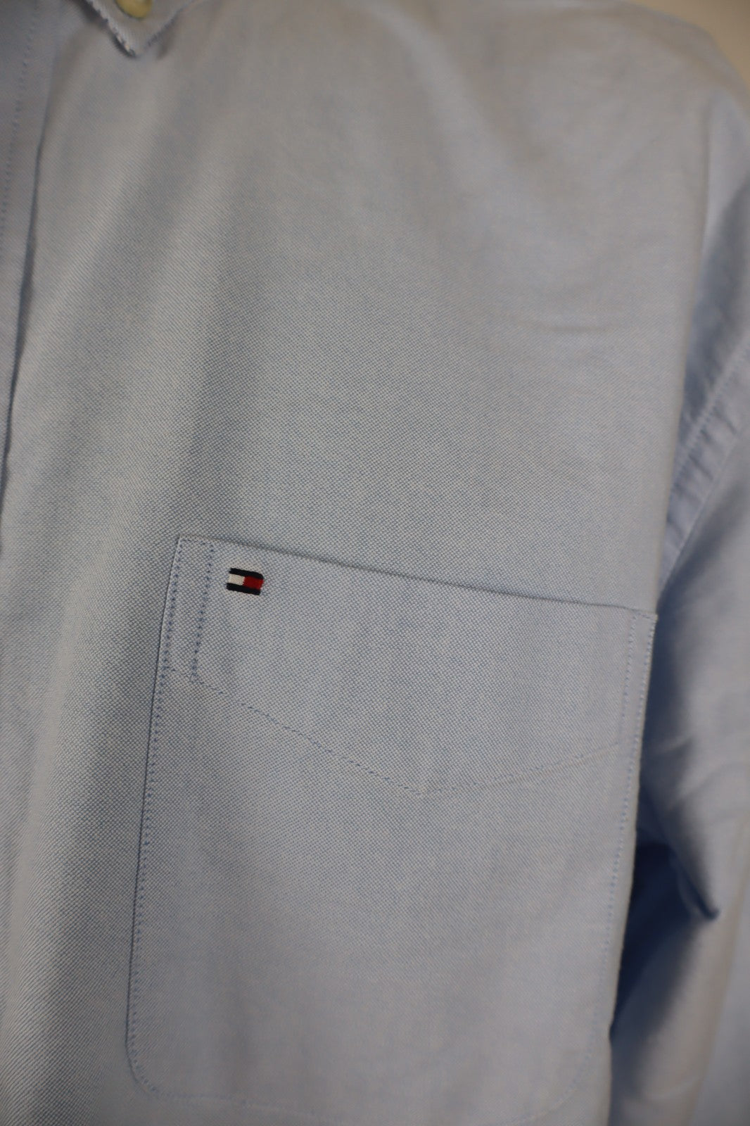 TOMMY HILFIGER CAMICIA UOMO TG. XL MAN CASUAL VINTAGE SHIRT COTONE COTTON LOGO