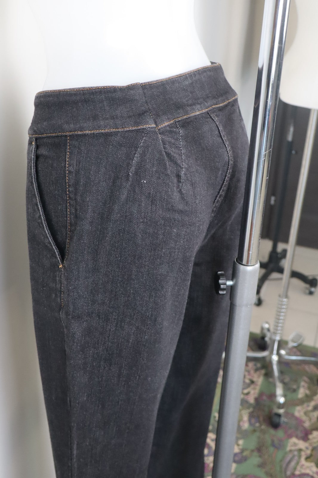 TRUSSARDI JEANS PANTALONE DONNA TG 44 WOMAN VINTAGE PANTS DENIM