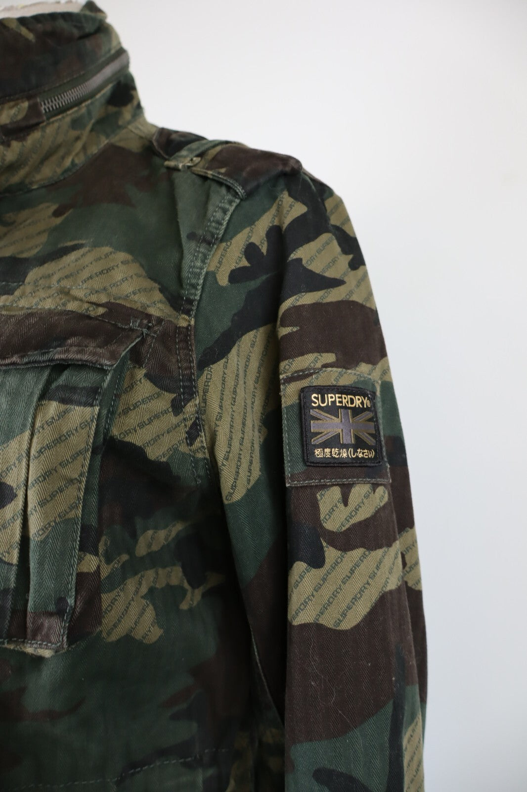 SUPERDRY GIUBBINO GIACCA DONNA TG 40 WOMAN JACKET CASUAL VINTAGE COTONE