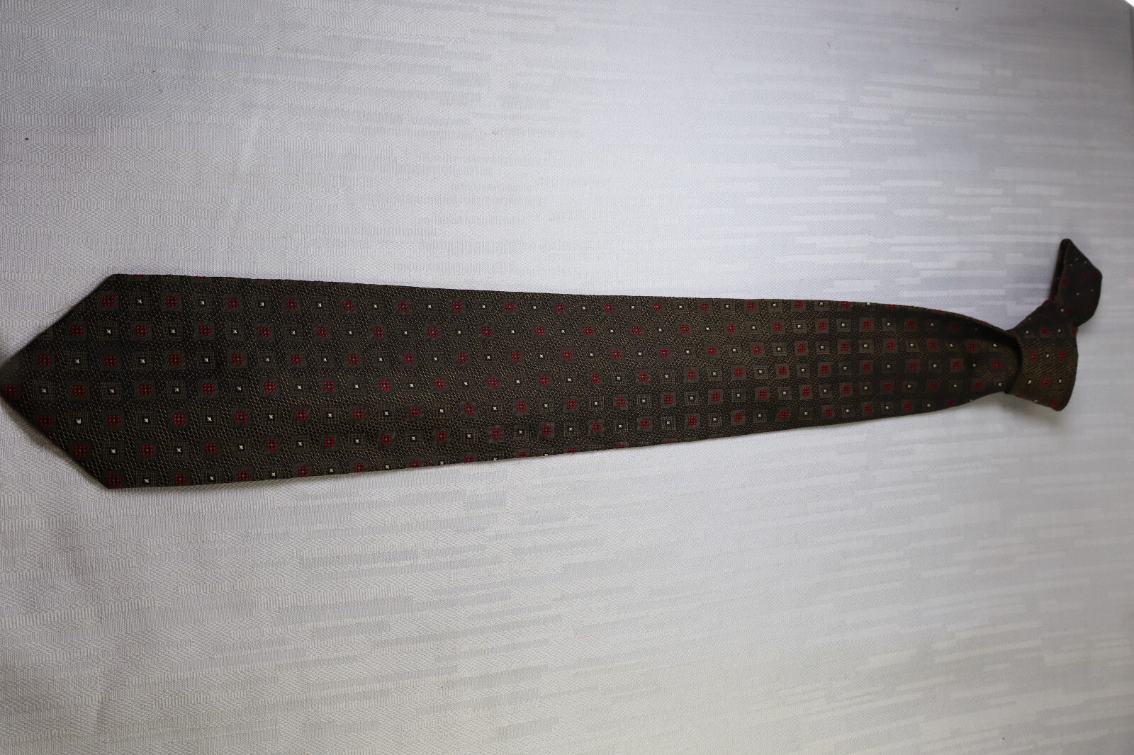 HUBERT PER NINO TOLA 100%  SILK TIE SETA CRAVATTA NECKTIE MADE IN ITALY CLASSIC