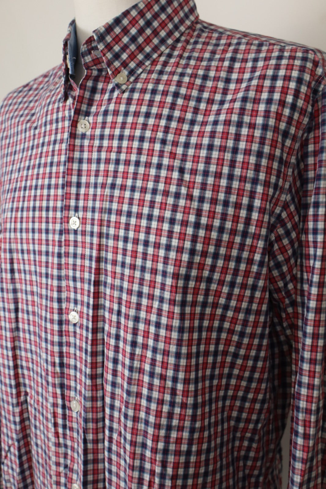 HUGO BOSS CAMICIA COTONE UOMO TG. L MAN CASUAL VINTAGE SHIRT LOGO