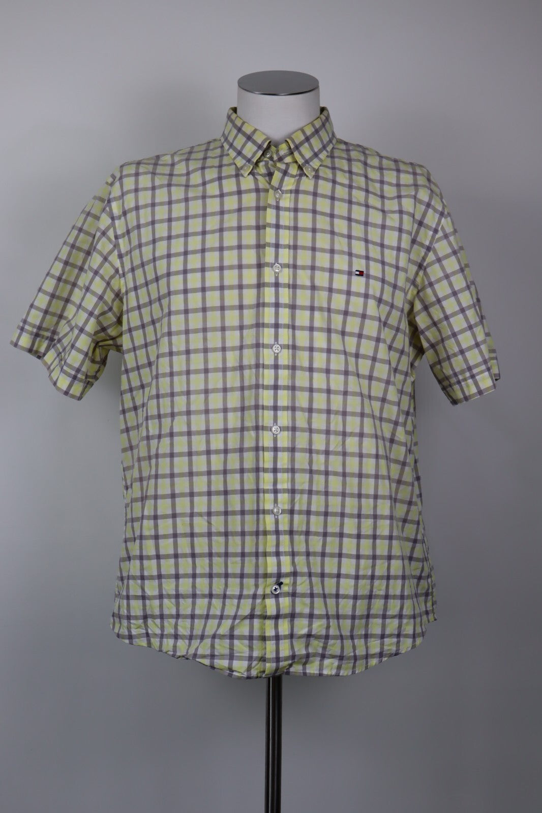 TOMMY HILFIGER CAMICIA UOMO TG. 2XL MAN CASUAL SHIRT VINTAGE SHIRT COTONE