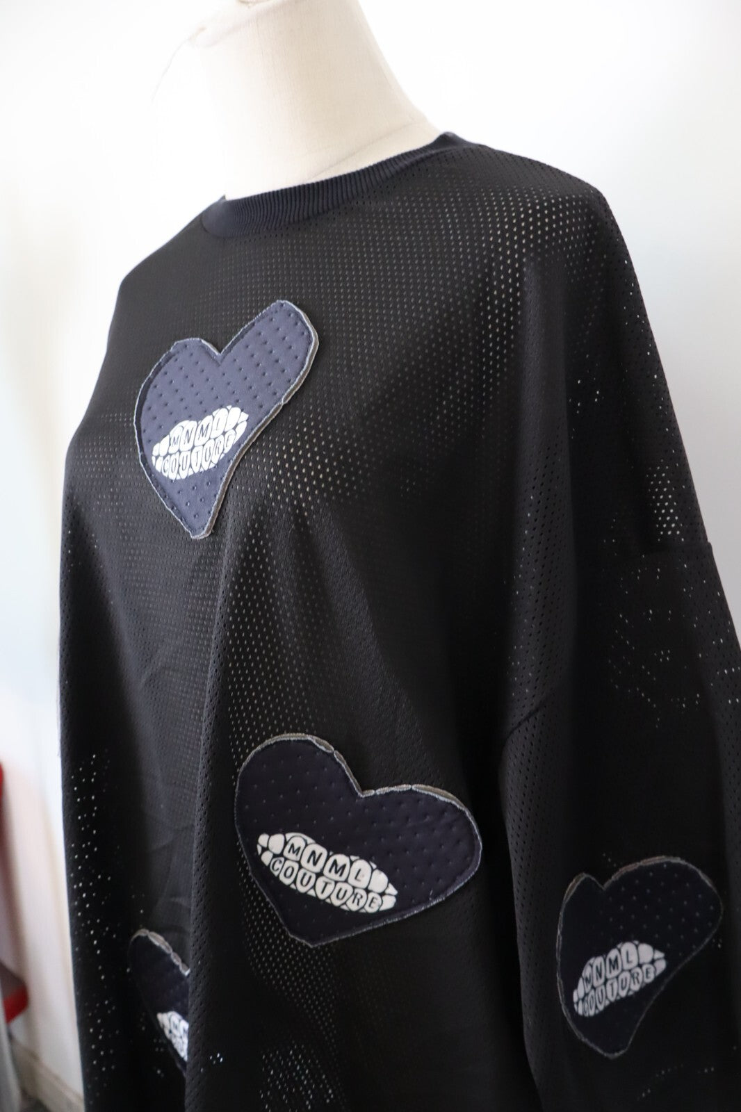 MNML  MINIMAL MAGLIA DONNA TAGLIA UNICA WOMAN CASUAL TOP T-SHIRT MANTELLA