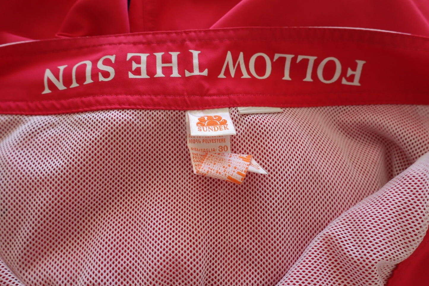 SUNDEK COSTUME PANTALONCINO MARE UOMO TG 30 MEN SWIMSUIT VINTAGE CASUAL LOGO