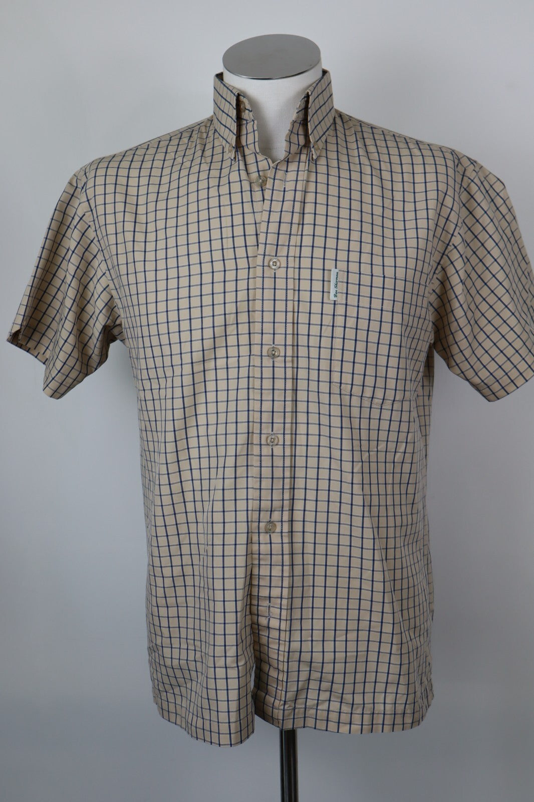 BEN SHERMAN CAMICIA UOMO COTONE TG. S MAN CASUAL VINTAGE SHIRT