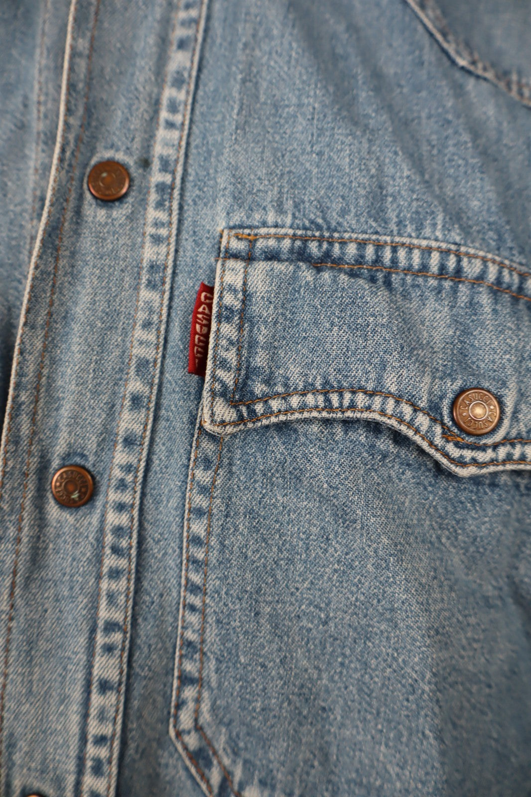 CASUCCI CAMICIA JEANS UOMO COTONE TG S MAN CASUAL VINTAGE SHIRT COTTON DENIM