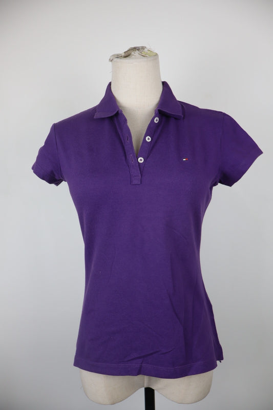 TOMMY HILFIGER POLO MAGLIA DONNA COTONE S WOMAN SHIRT CASUAL VINTAGE LOGO