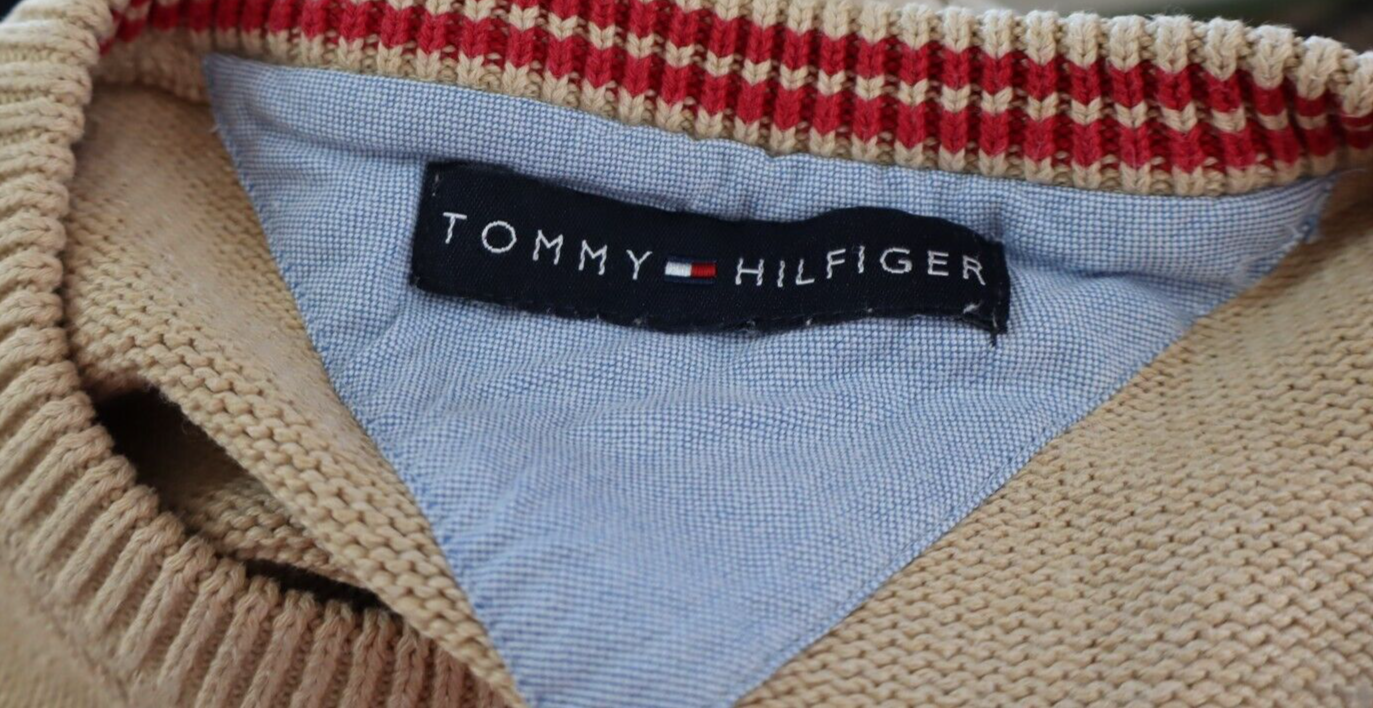 TOMMY HILFIGER MAGLIONE VINTAGE COTONE UOMO Tg. L MAN COTTON SWEATER CASUAL