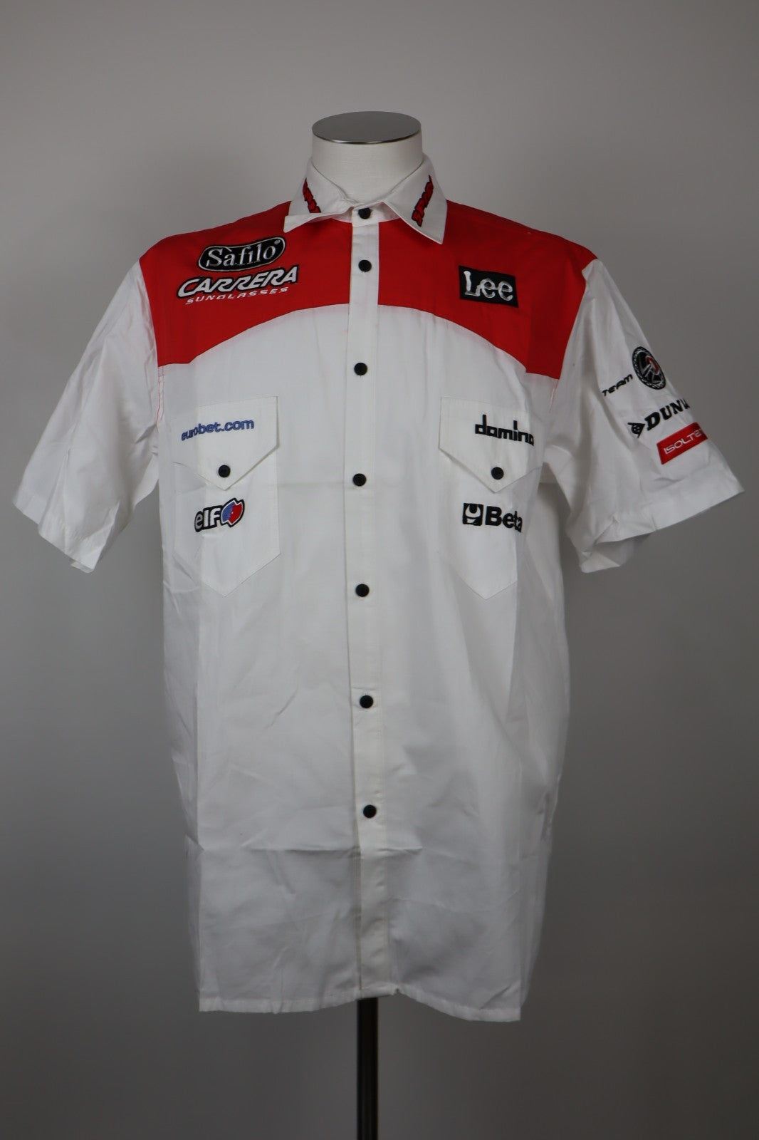 LEE RACING APRILIA CAMICIA COTONE UOMO TG L MAN CASUAL VINTAGE SHIRT LOGO