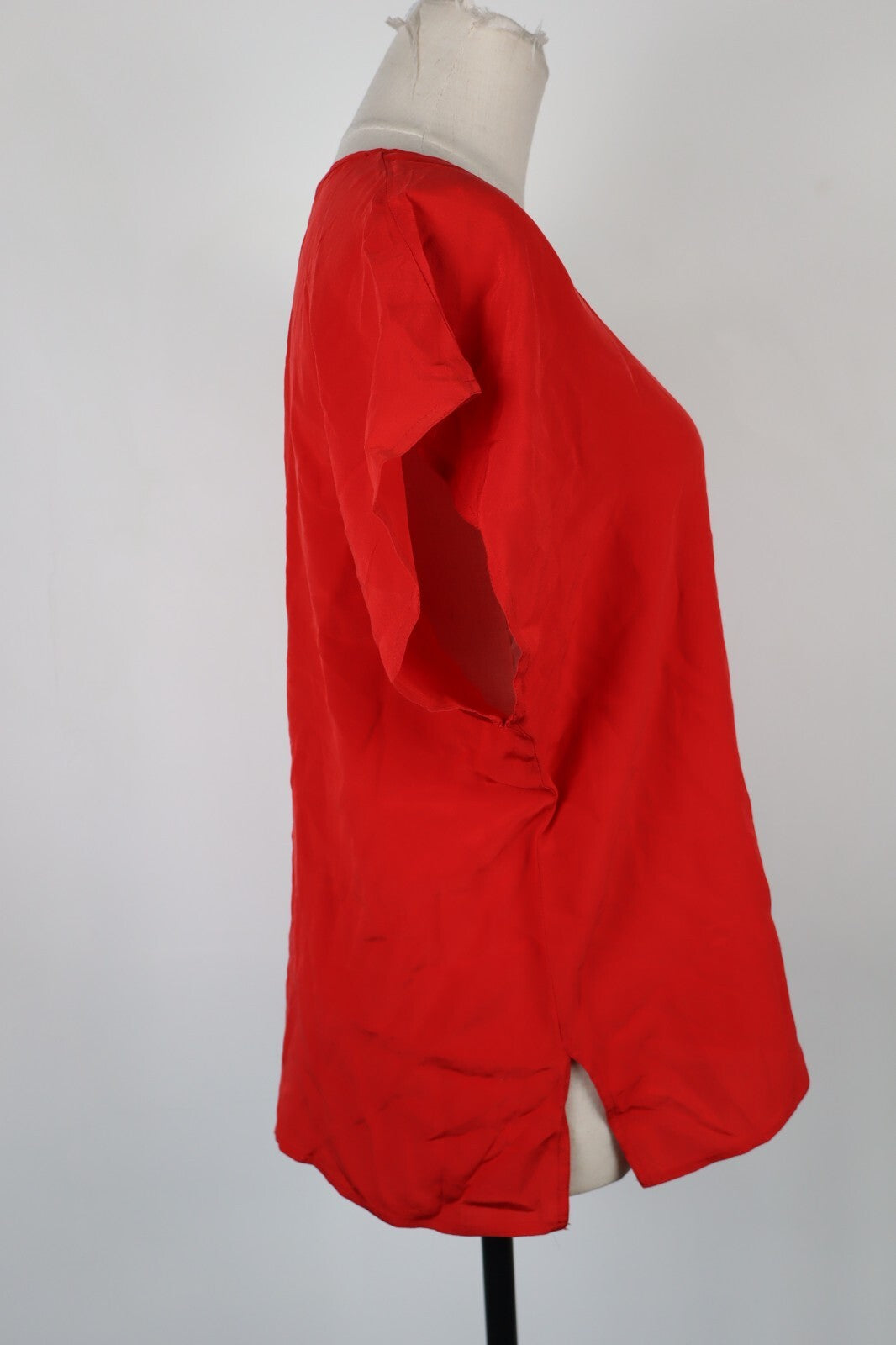 MARINA RINALDI MAGLIA DONNA TG. 21 WOMAN CASUAL T-SHIRT VINTAGE SETA SILK