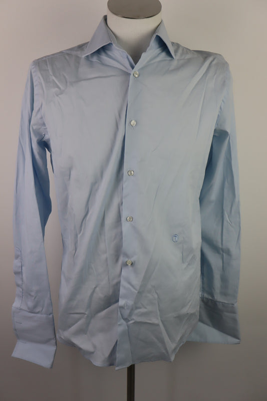 TRUSSARDI COLLECTION CAMICIA UOMO 40 15.75 MAN CASUAL VINTAGE SHIRT COTONE