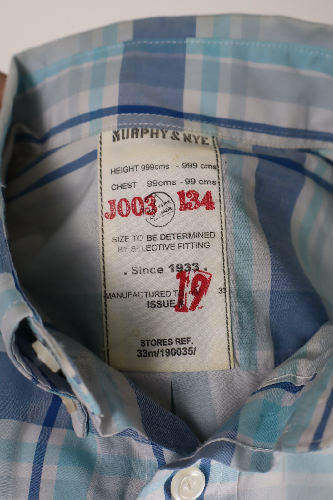 MURPHY & NYE CAMICIA UOMO TG. M MAN CASUAL VINTAGE SHIRT COTONE COTTON