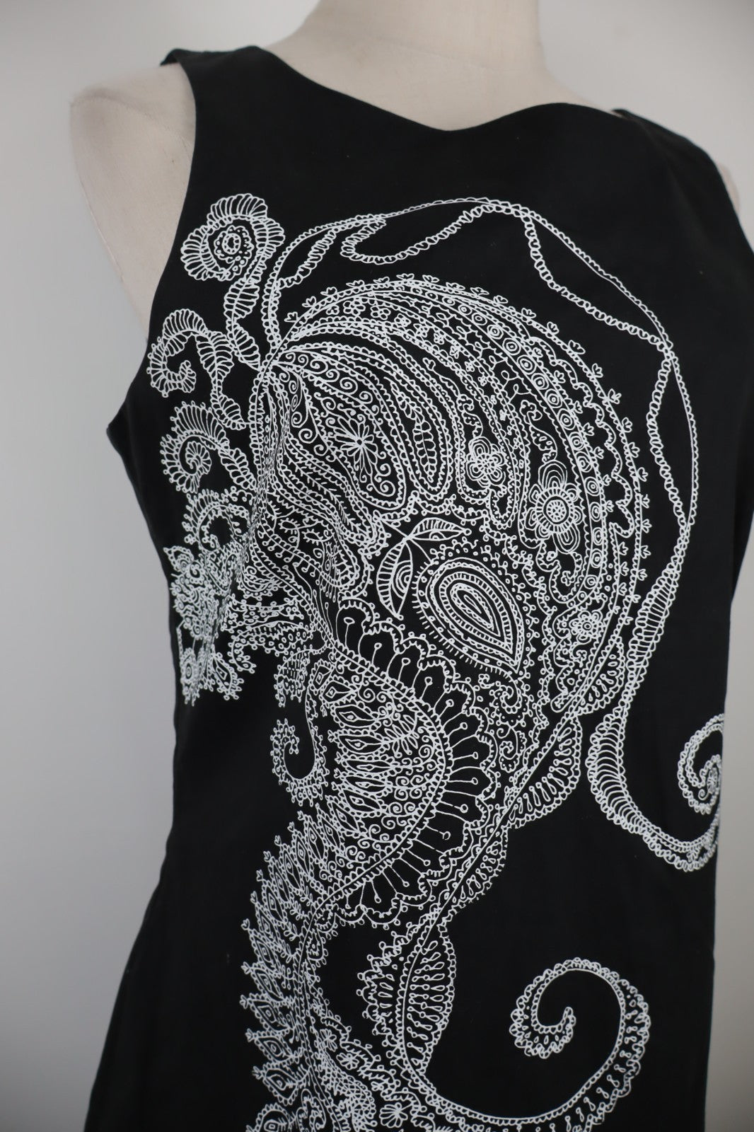 DESIGUAL VESTITO ABITO SMANICATO DONNA TG. 42 WOMAN CASUAL VINTAGE DRESS COTONE