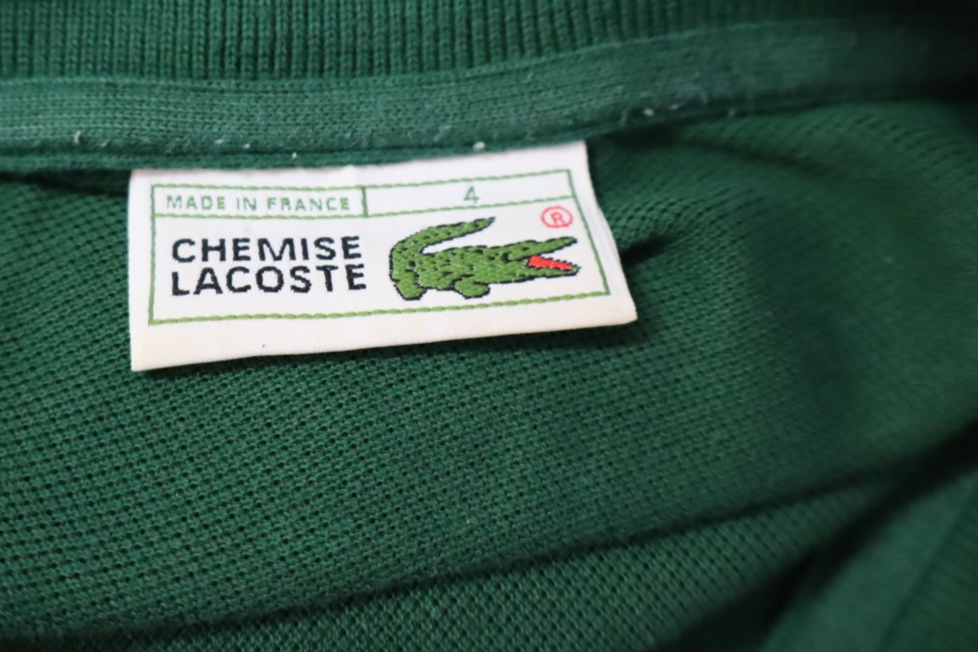 LACOSTE MAGLIA POLO UOMO TG. 4 MAN T-SHIRT CASUAL VINTAGE COTONE COTTON VERDE