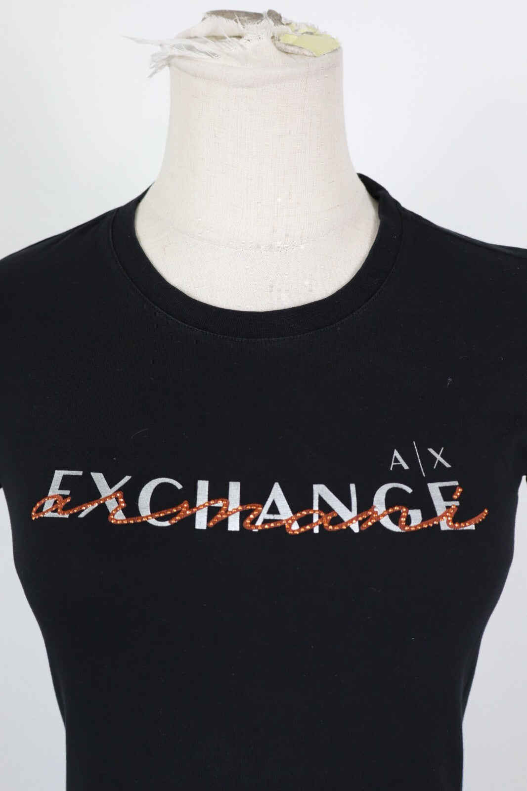 ARMANI EXCHANGE MAGLIA DONNA TG S WOMAN CASUAL VINTAGE TOP T-SHIRT COTONE