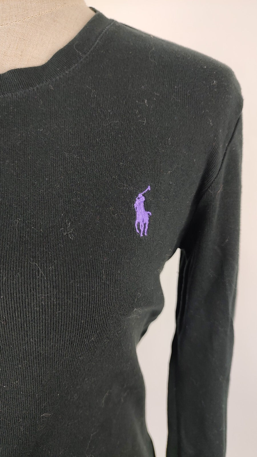 RALPH LAUREN SPORT MAGLIA COTONE DONNA TG. L WOMAN CASUAL VINTAGE T-SHIRT