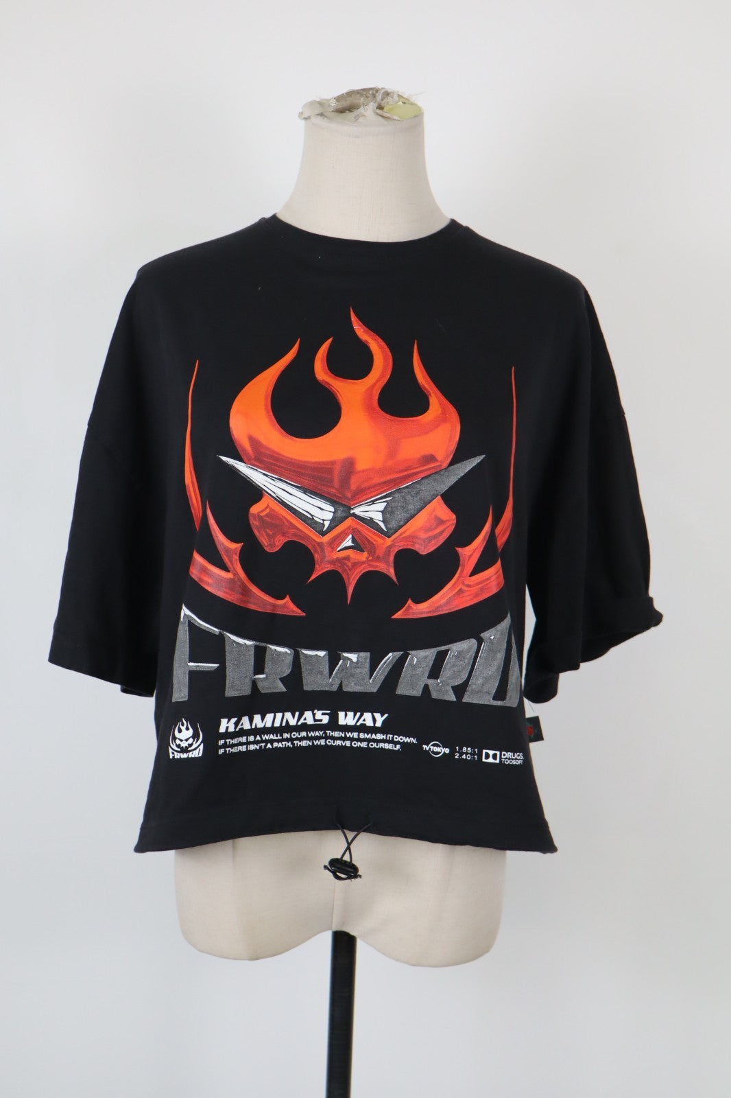 FRWRD FORWARD MAGLIA DONNA TG. 2 WOMAN CASUAL VINTAGE T-SHIRT TOP COTONE